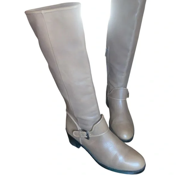 Coach Cecilia leather knee-high riding boots size 7.5 B equestrian - Picture 12 of 16